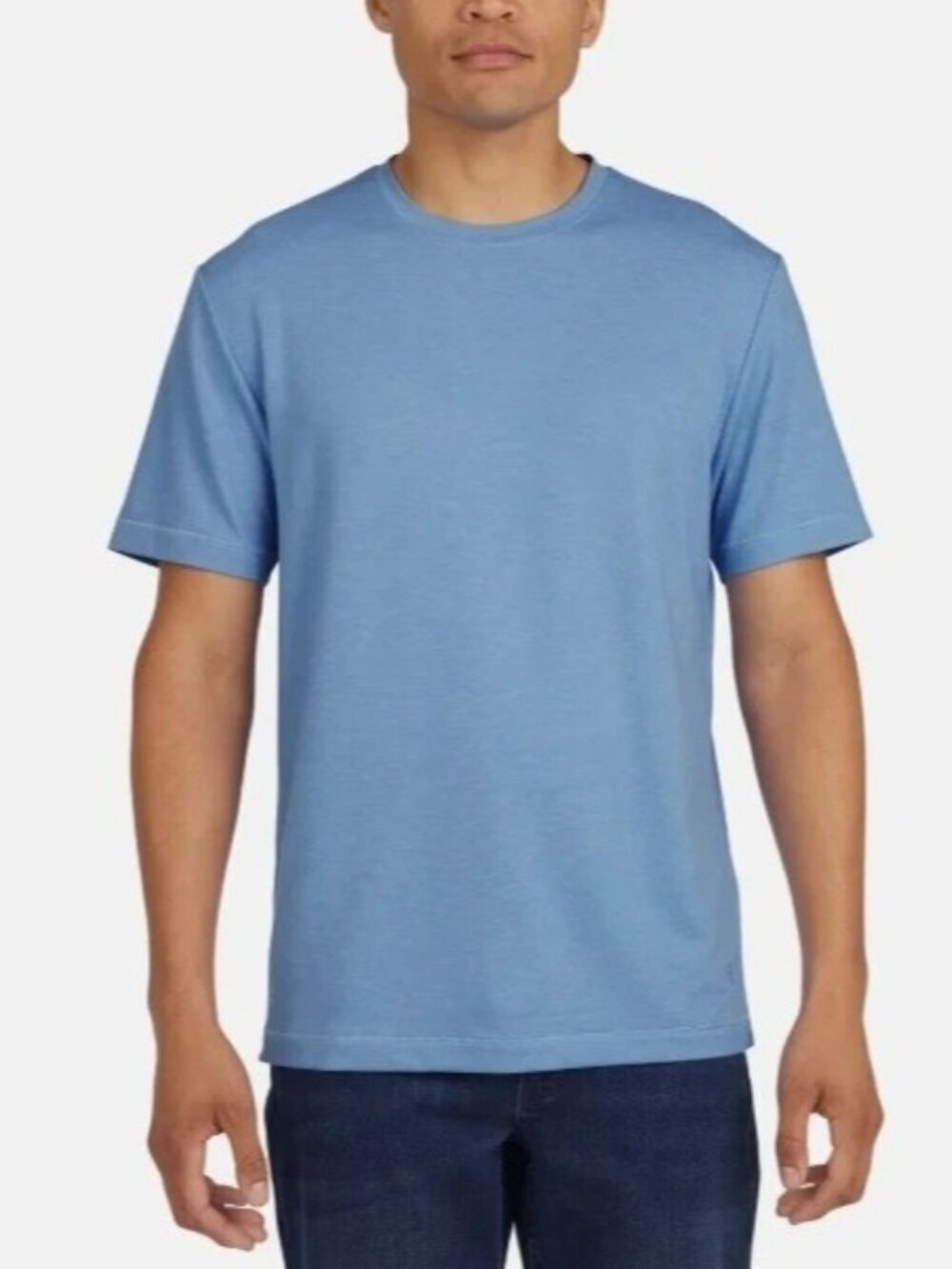 Kirkland Signature Men's XXL Blue Pima Cotton Crewneck T-Shirt K1369